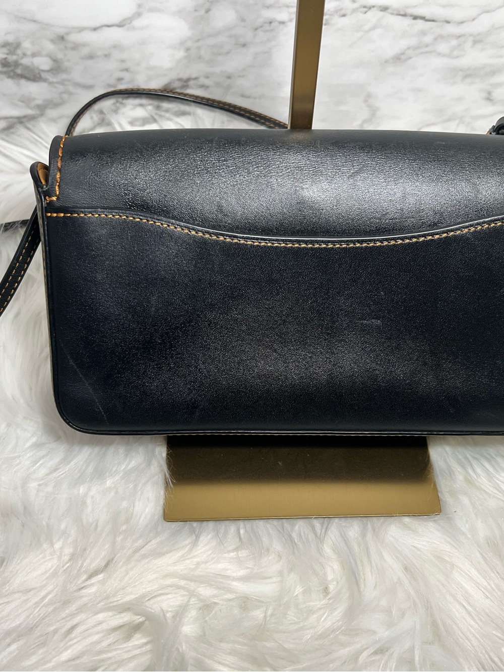 Coach Dinky 1941 Black Glove Leather Crossbody Bag - Picture 5 of 15